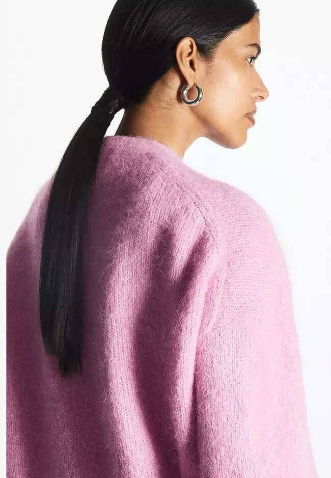 Buy COS V-Neck Patch-Pocket Cardigan 2023 Online | ZALORA Singapore