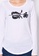 Sisley white Printed T-shirt D8683AAB3623F3GS_3