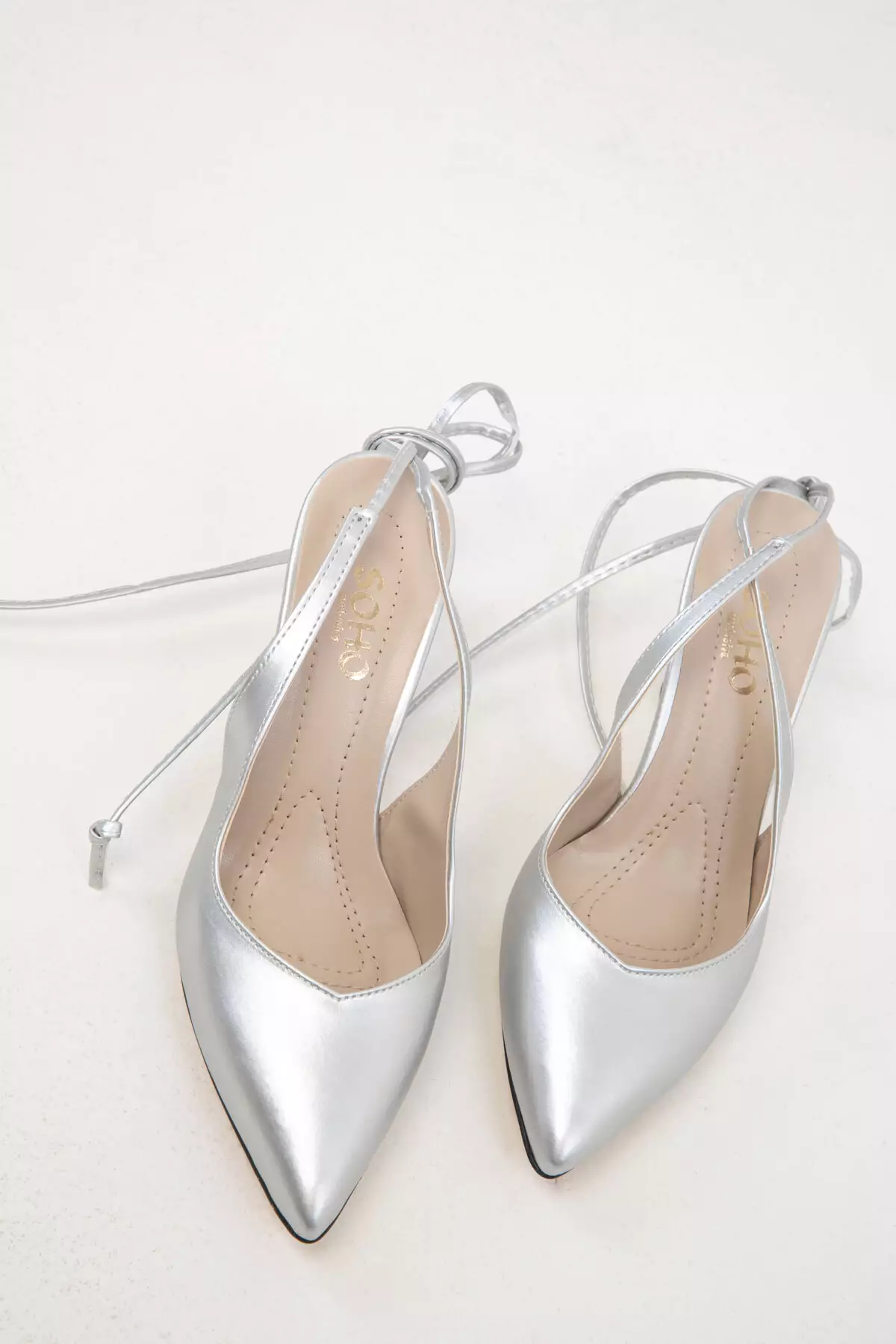 Silver Women's Classic Heeled Shoes 15776