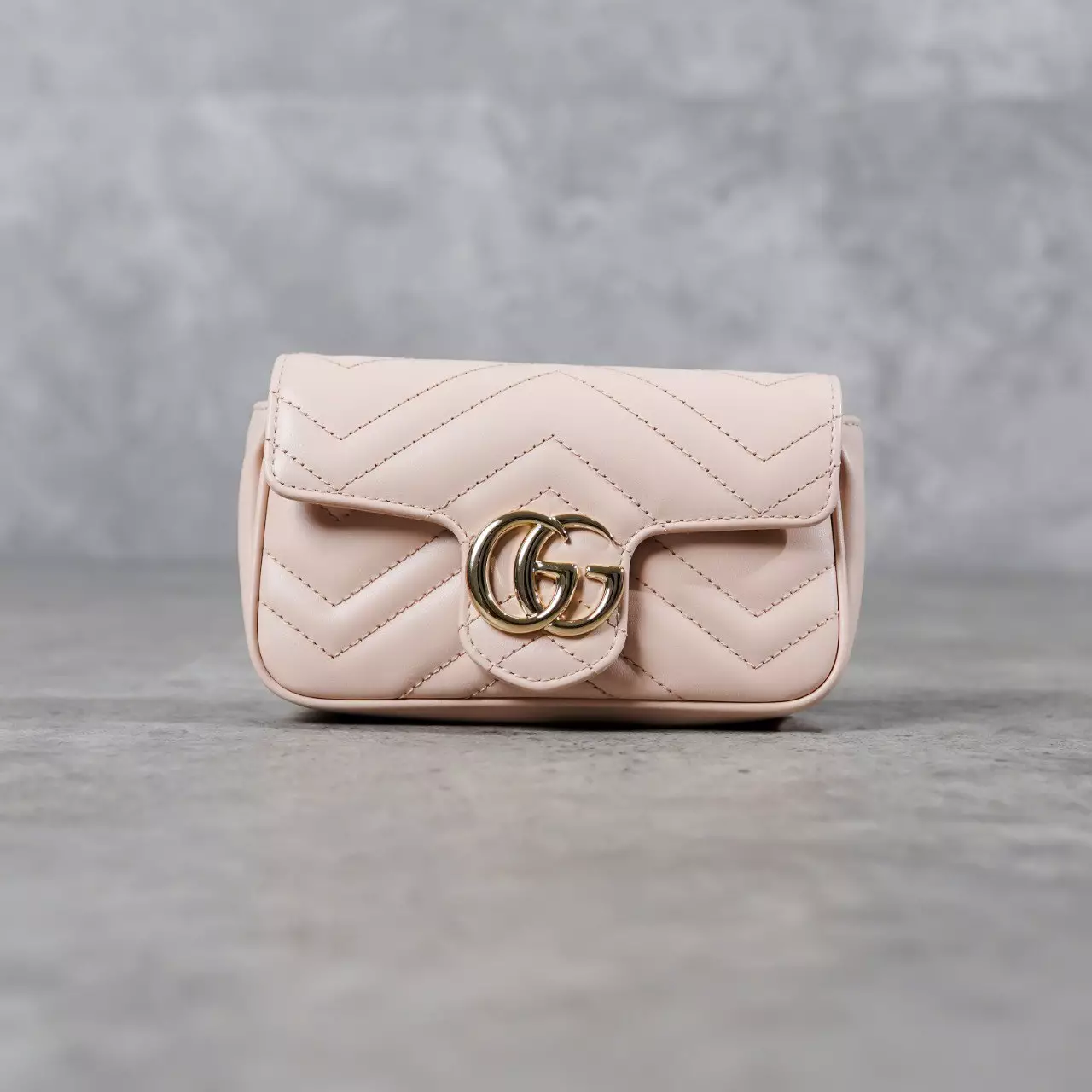 Tas GUCCI MARMONT GG SHINE GOLD PINK SUPER MINI SHOULDER BAG 100% ORIGINAL