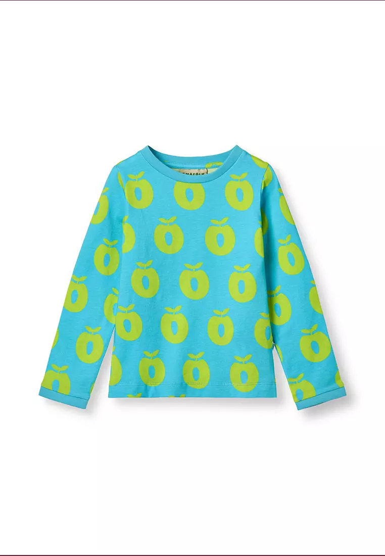 Long-sleeved top with apples