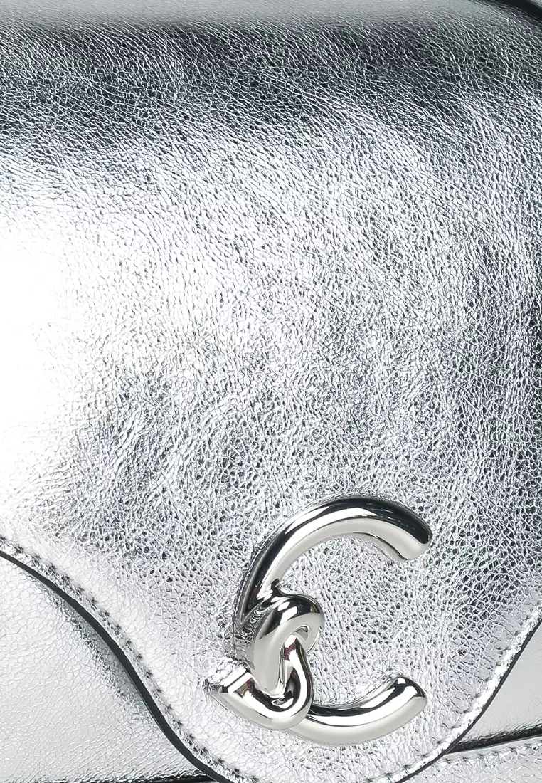 C-Me Smooth Metallic Crossbody Bag