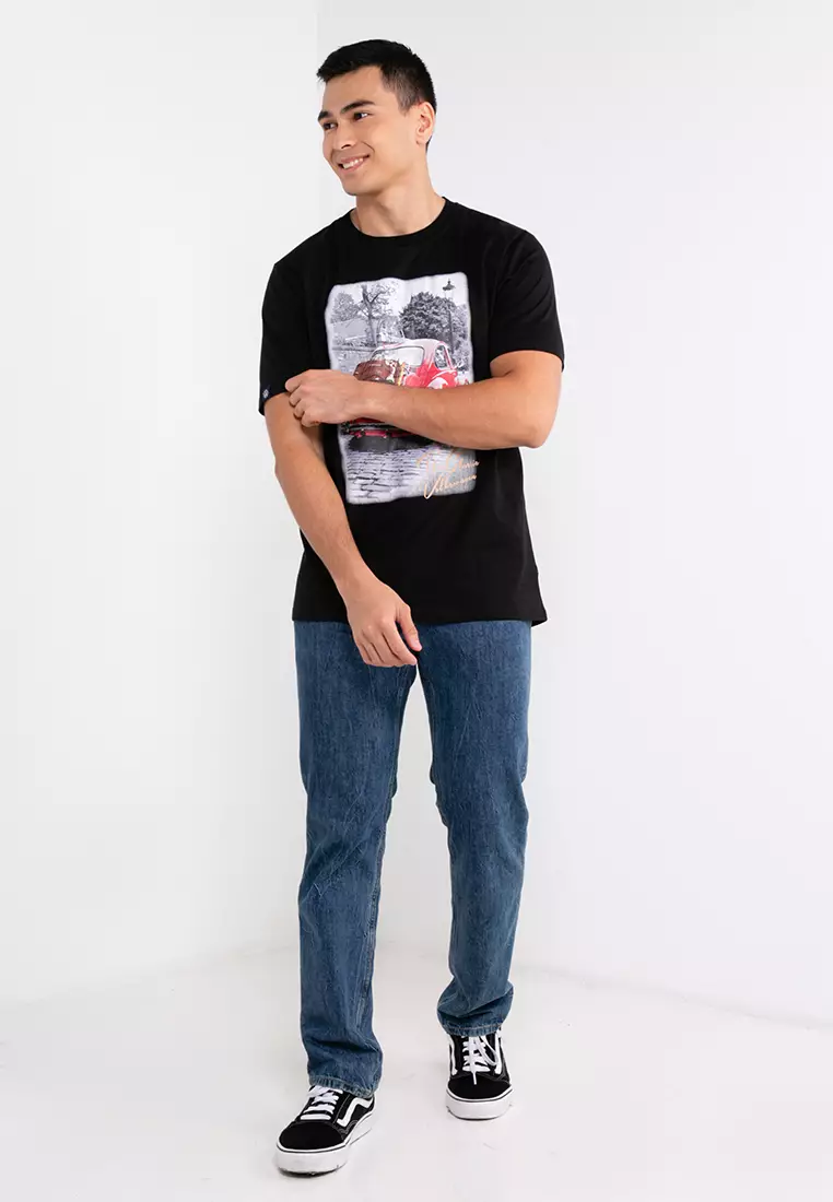 Men's Round Neck Graphic Tee