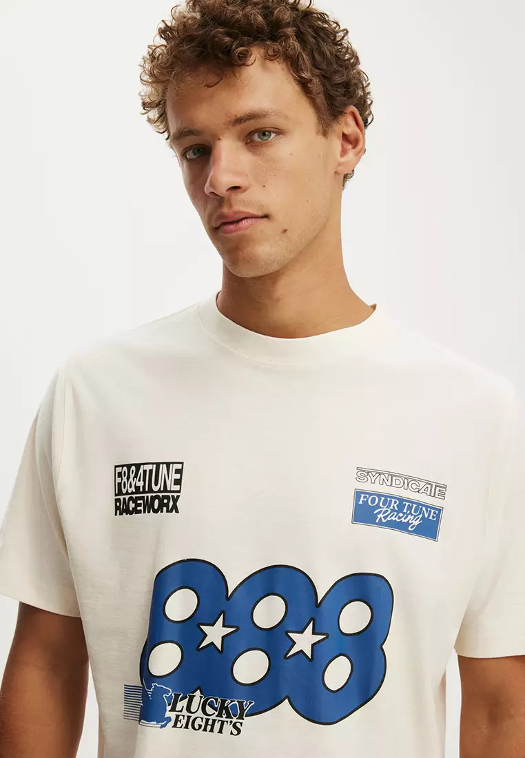 Cropped Fit Graphic T-Shirt