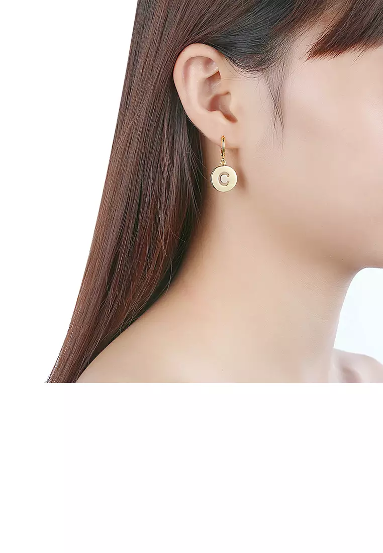 Letter c earrings shop
