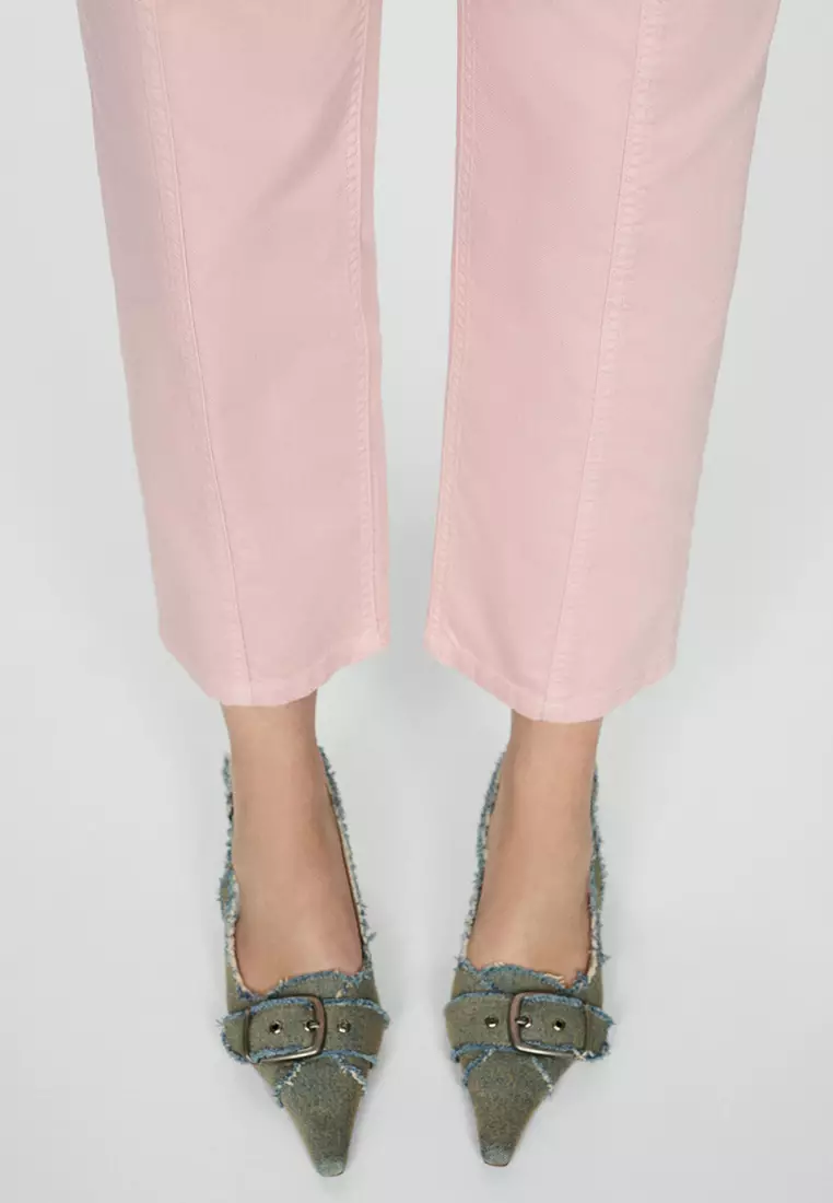 Straight-Fit Belt Jeans