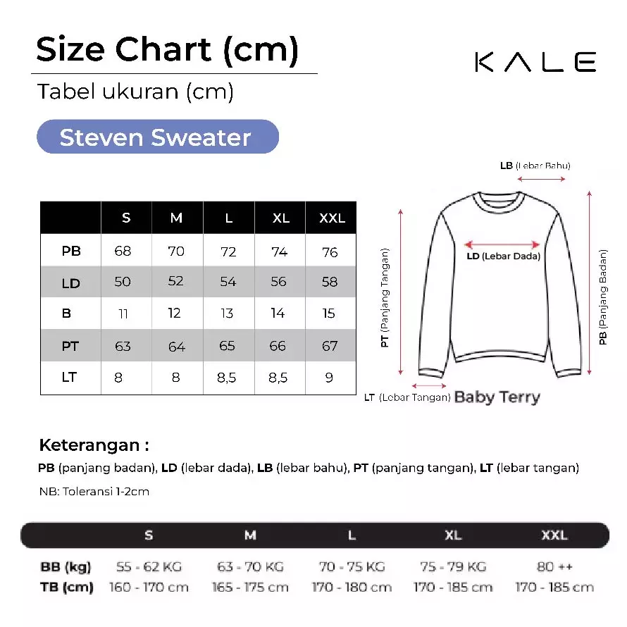 Kale Steven Navy / Sweater Pria