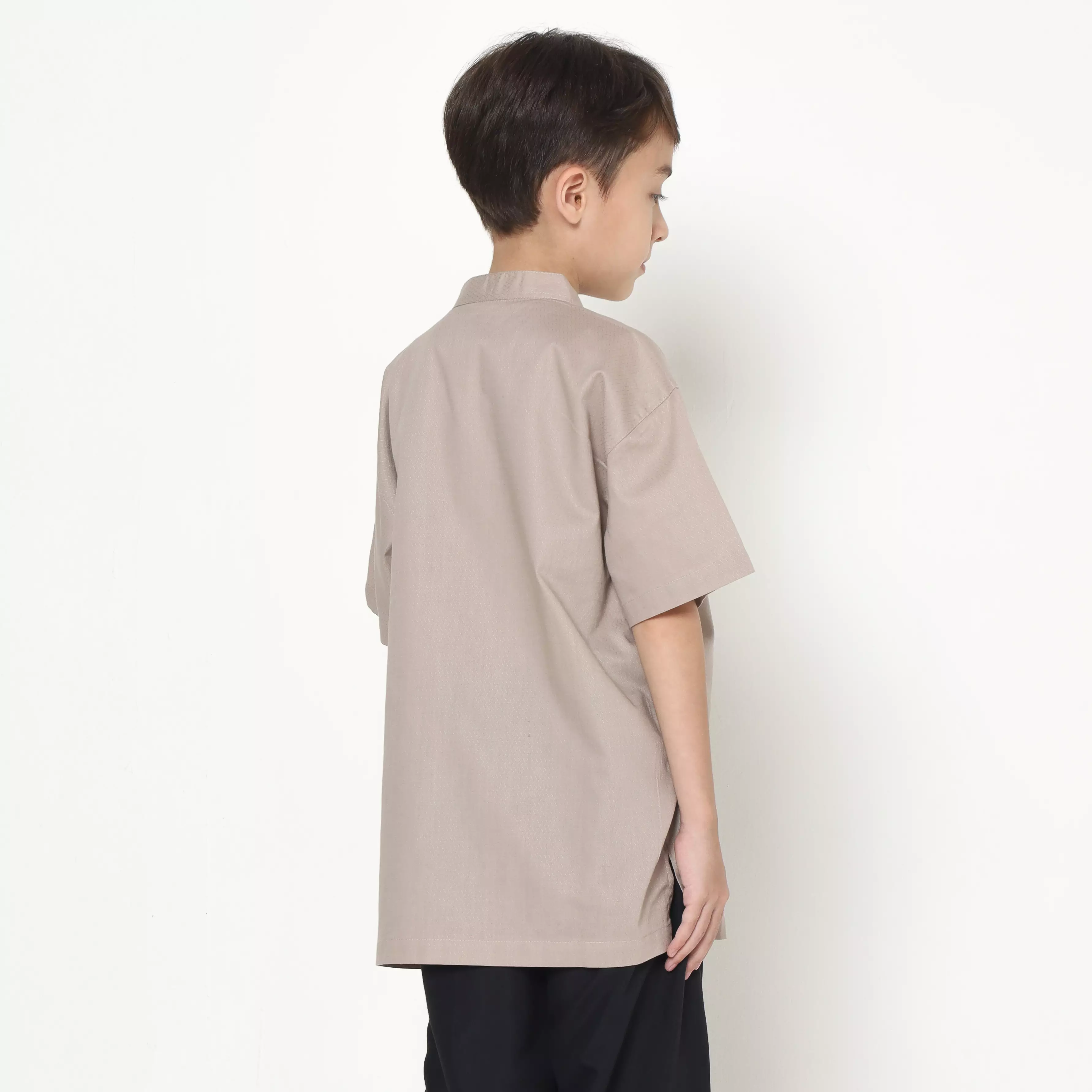 Baju Koko Set Anak Laki Bordir Hati Milo - AMAZING