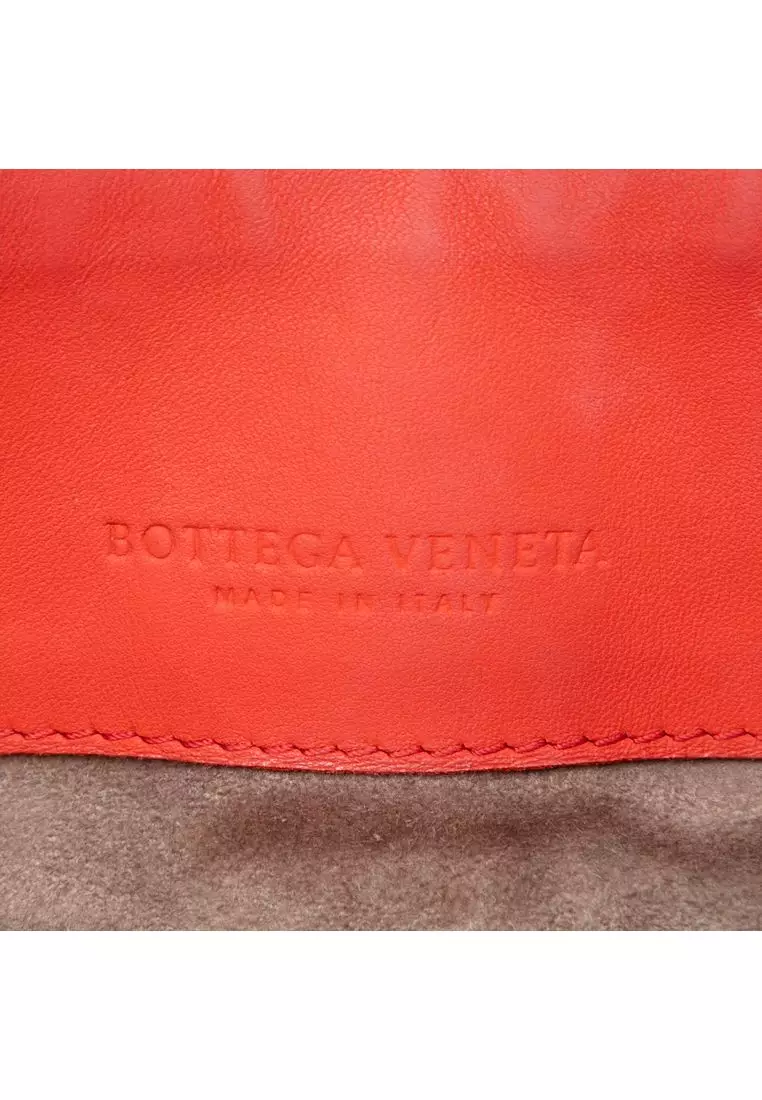 Pre-Loved Bottega Veneta Small Nappa And Patent Intrecciato Olimpia Shoulder Bag