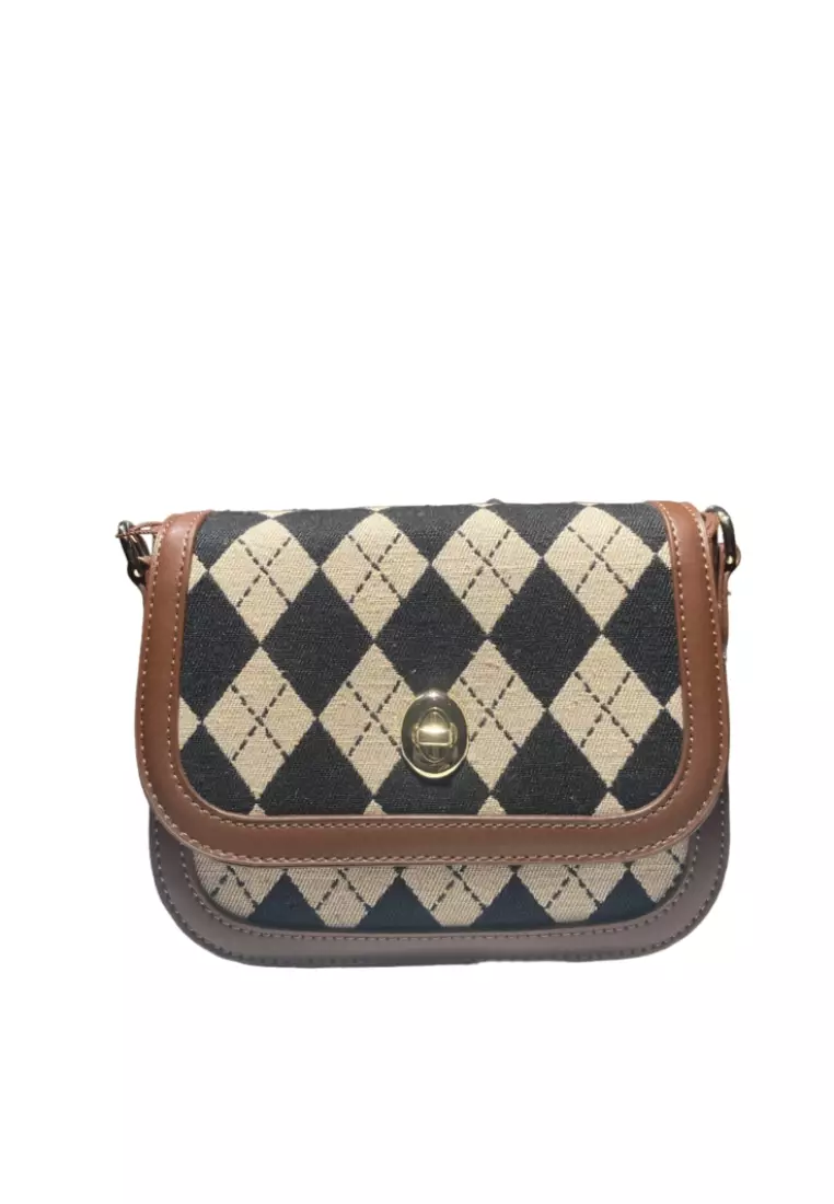 Checkered cross body bag hotsell