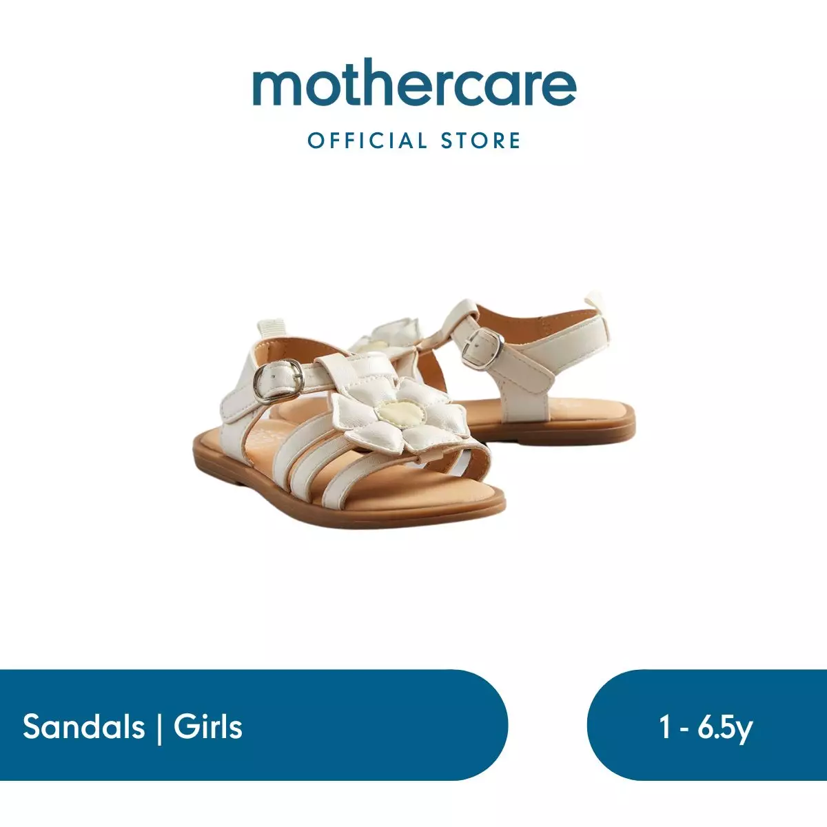 Mothercare White Daisy Sandals