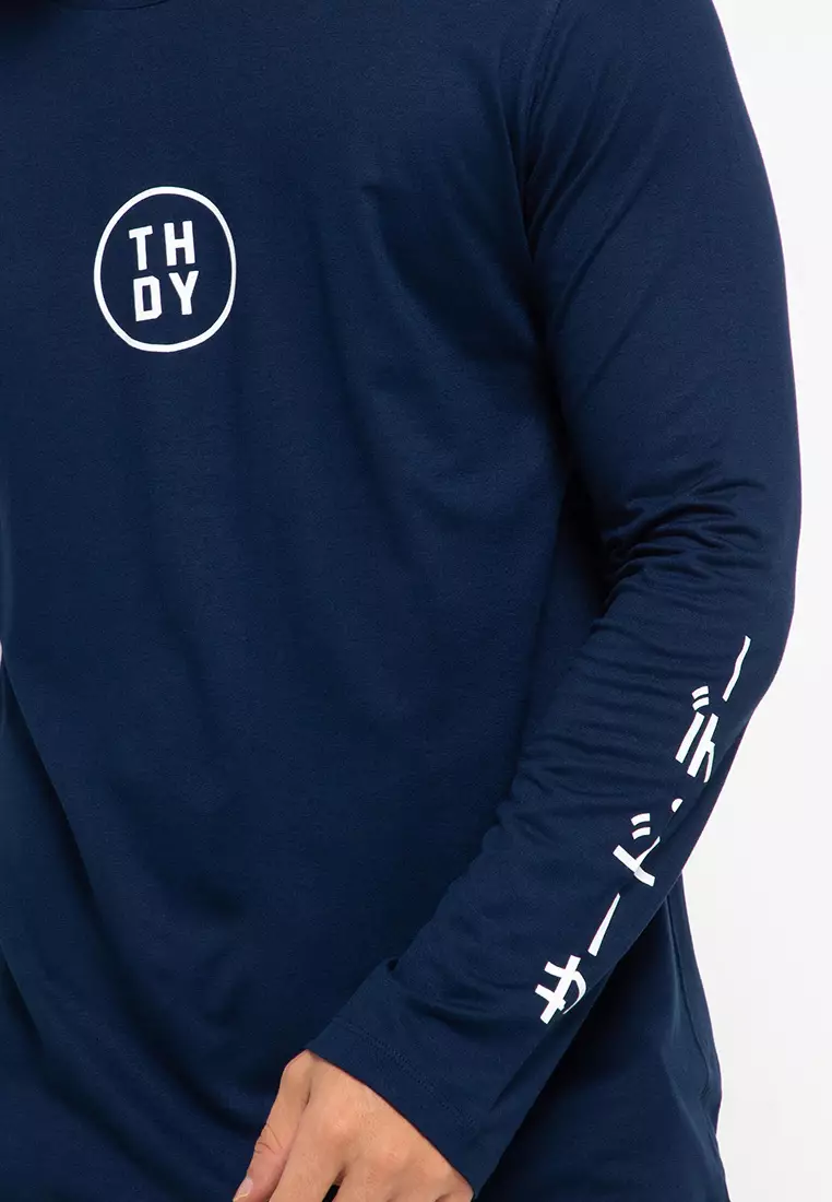 MTG06 ls evo mid katakana arm navy kaos tangan panjang