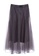 iROO grey Midi Mesh Skirt 28781AA204D701GS_8