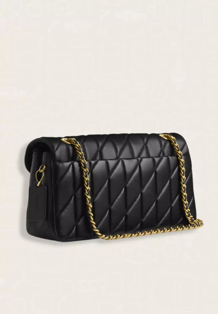 Coach Tabby Shoulder Bag 33 With Quilting Black