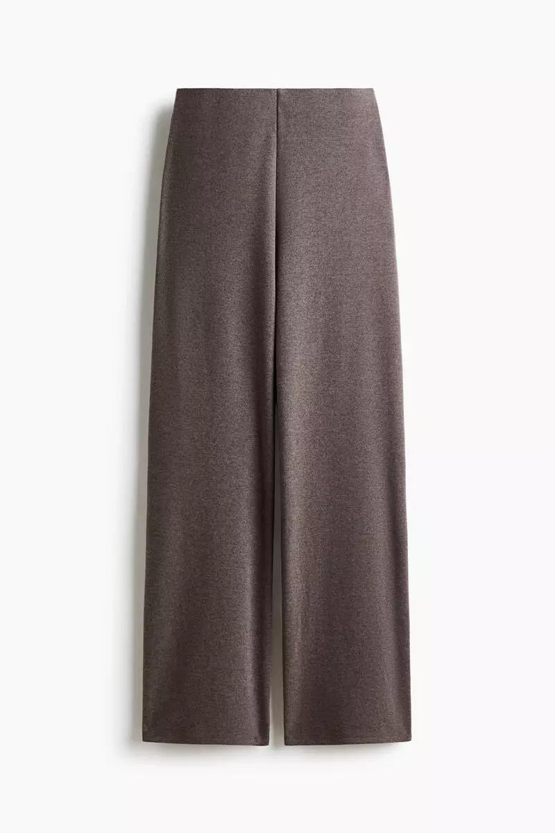 Wide knitted trousers