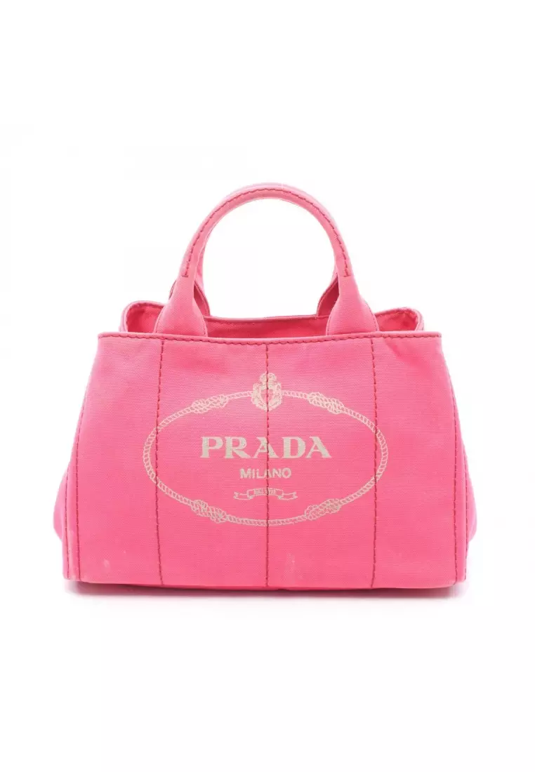 Buy Prada Pre-Loved Prada CANAPA Canapa Handbag tote bag canvas