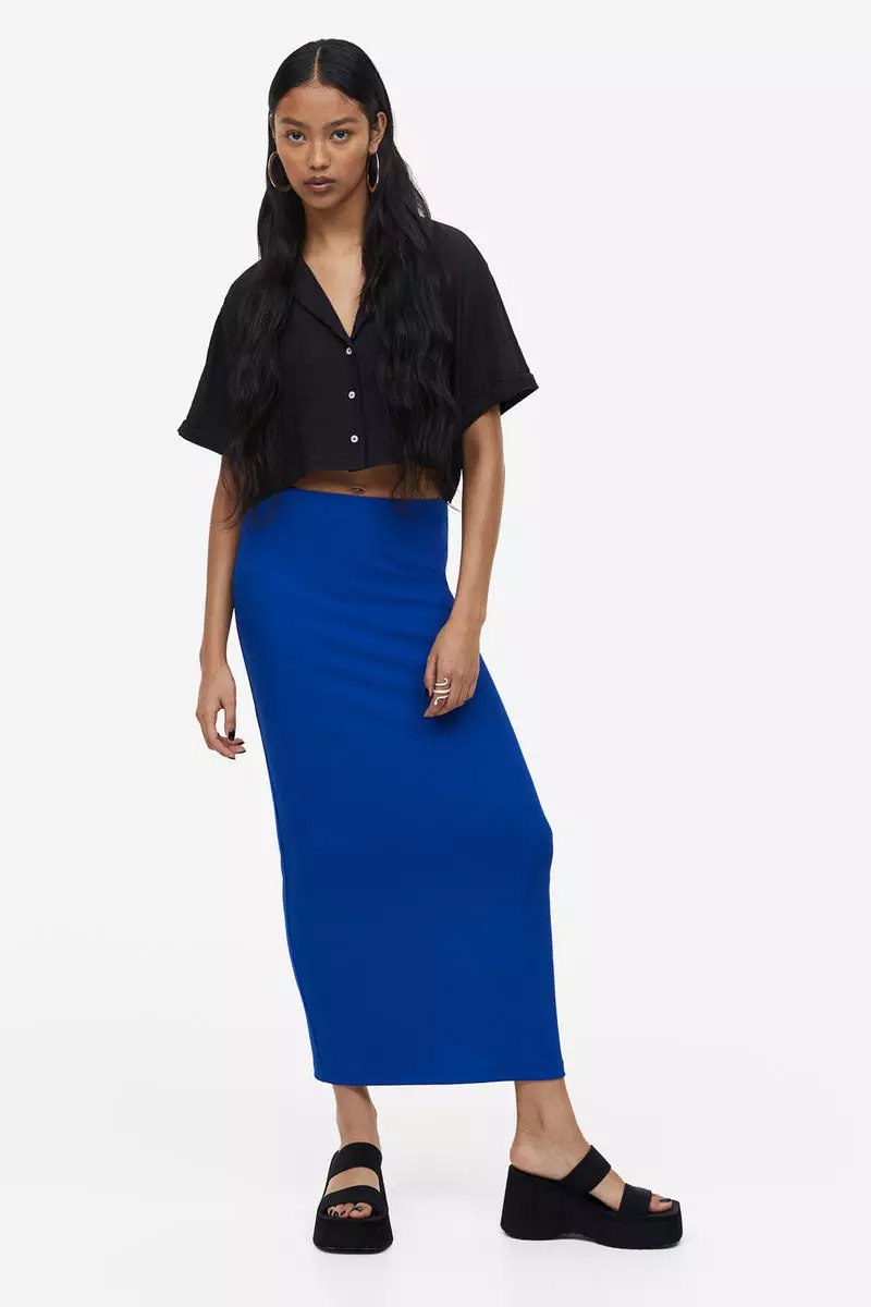Buy H M Ribbed pencil skirt Online ZALORA Malaysia