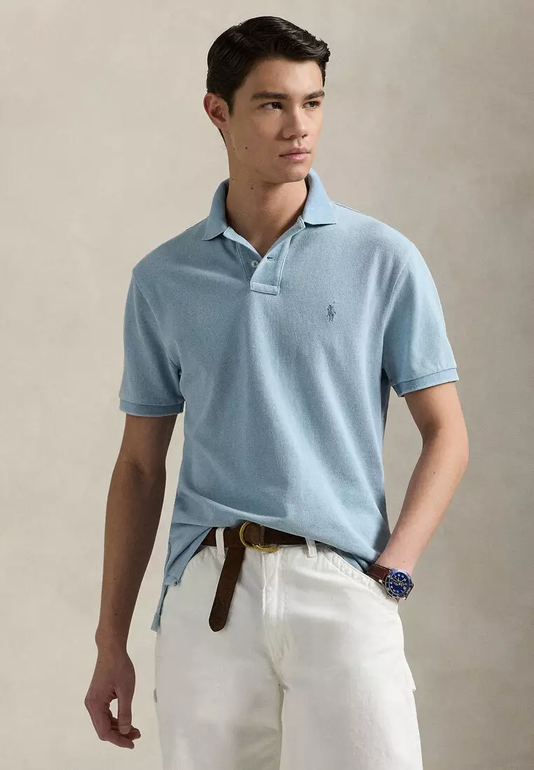 Buy Polo Ralph Lauren Custom Slim Fit Indigo Mesh Short Sleeve