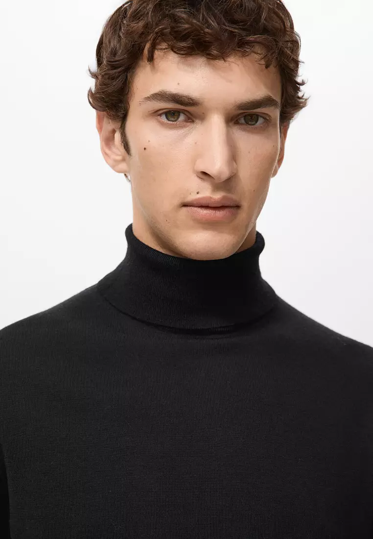 100% Merino Wool Roll Neck Jumper