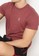 FITWEAR red FITWEAR - GRIFFIN BASIC MEN T-SHIRT S/S - Maroon 9FD0EAAA926596GS_4