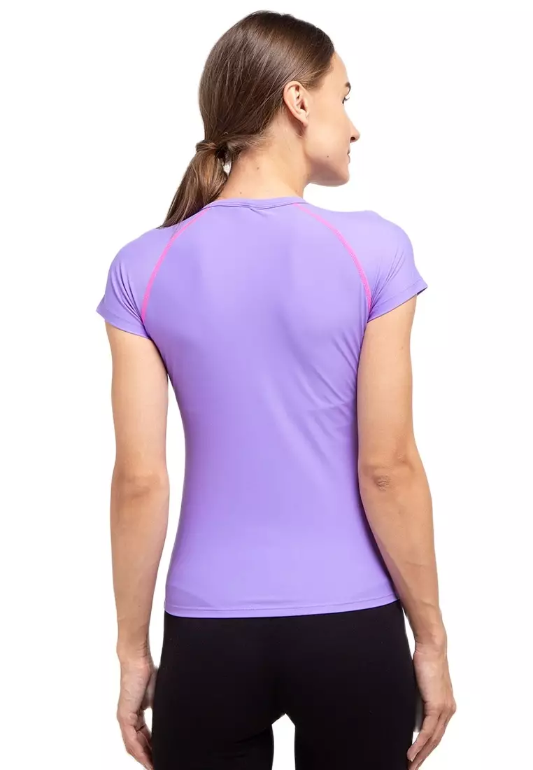 Baju Renang Wanita Lengan Pendek  Swimwear Top Women