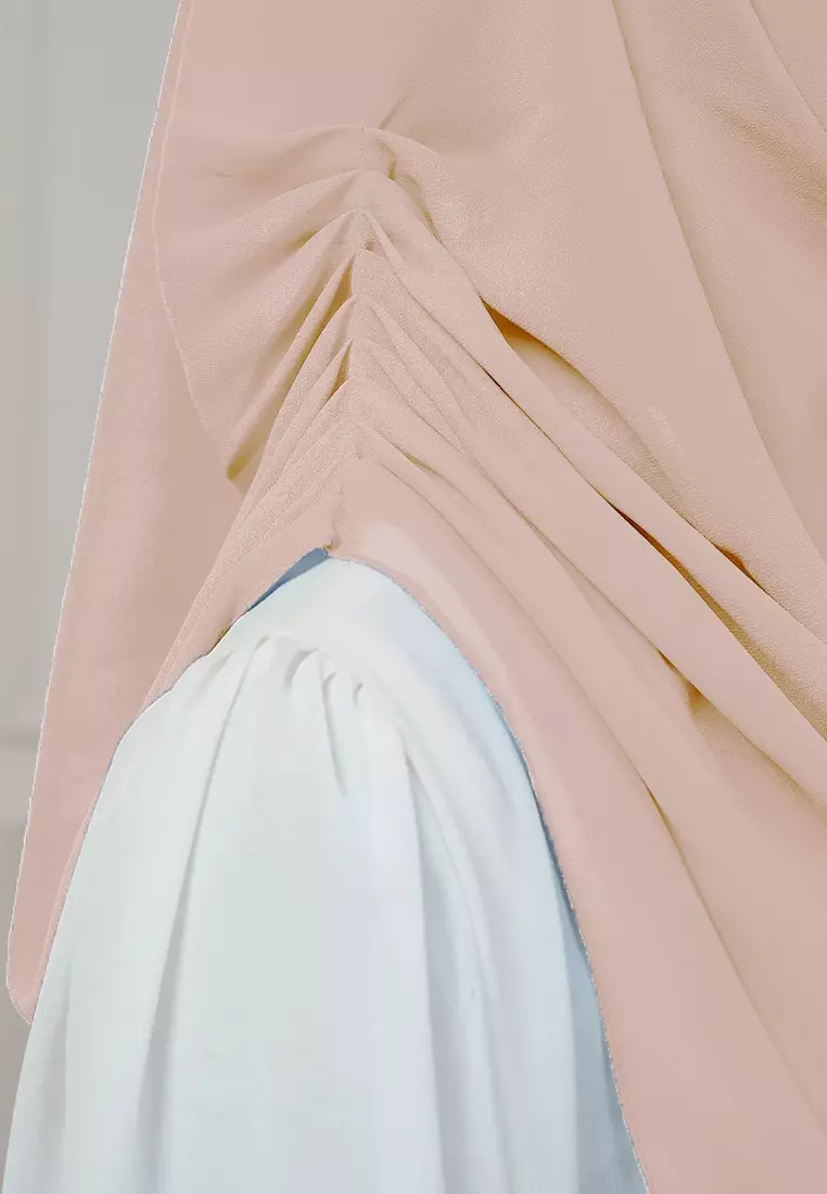 HIJAB INSTAN AURORA - PEACH CREAM