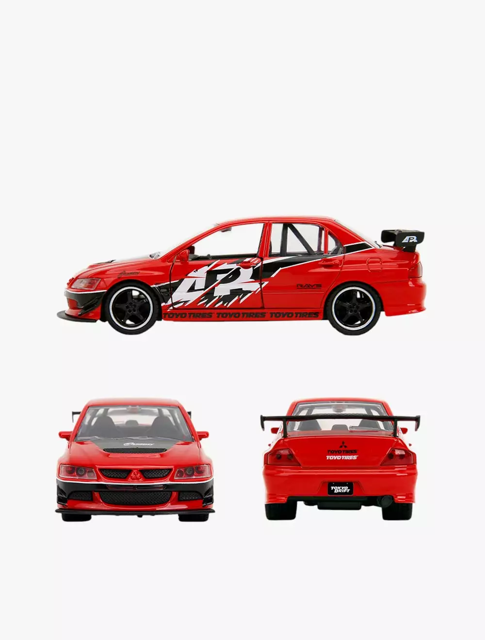 JADA 1:32 FF Mitsubishi Lancer Evolution IX (9) - Free Rolling