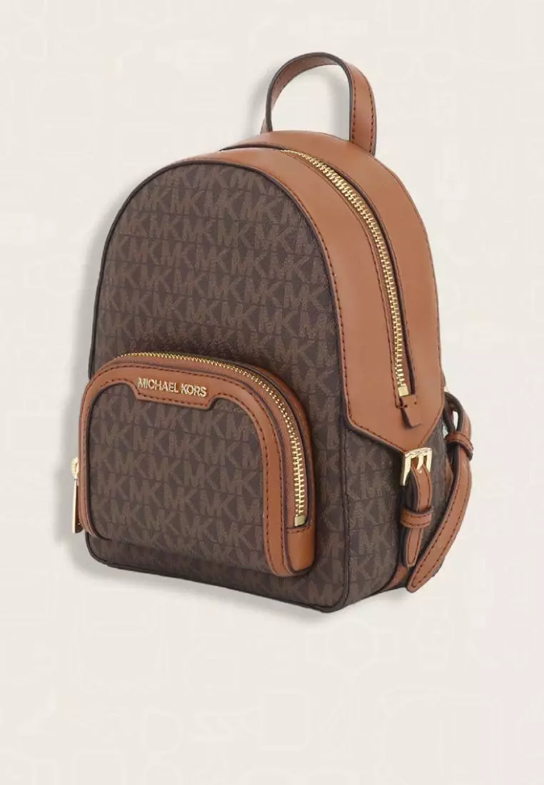 Michael Kors Jaycee XS Zip Backpack Brown