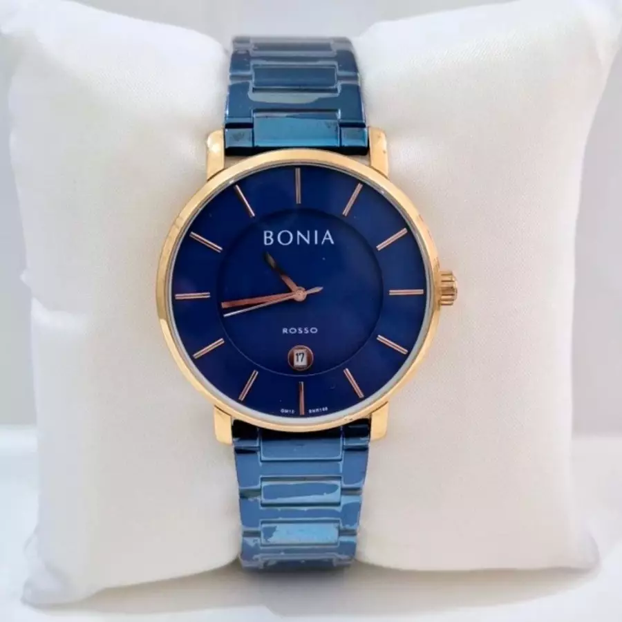 Bonia BNR168-1582 Biru Ring Rosegold