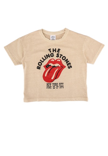 FOX Kids & Baby beige The Rolling Stones Short Sleeves Tee AD848KA95C6AE2GS_1