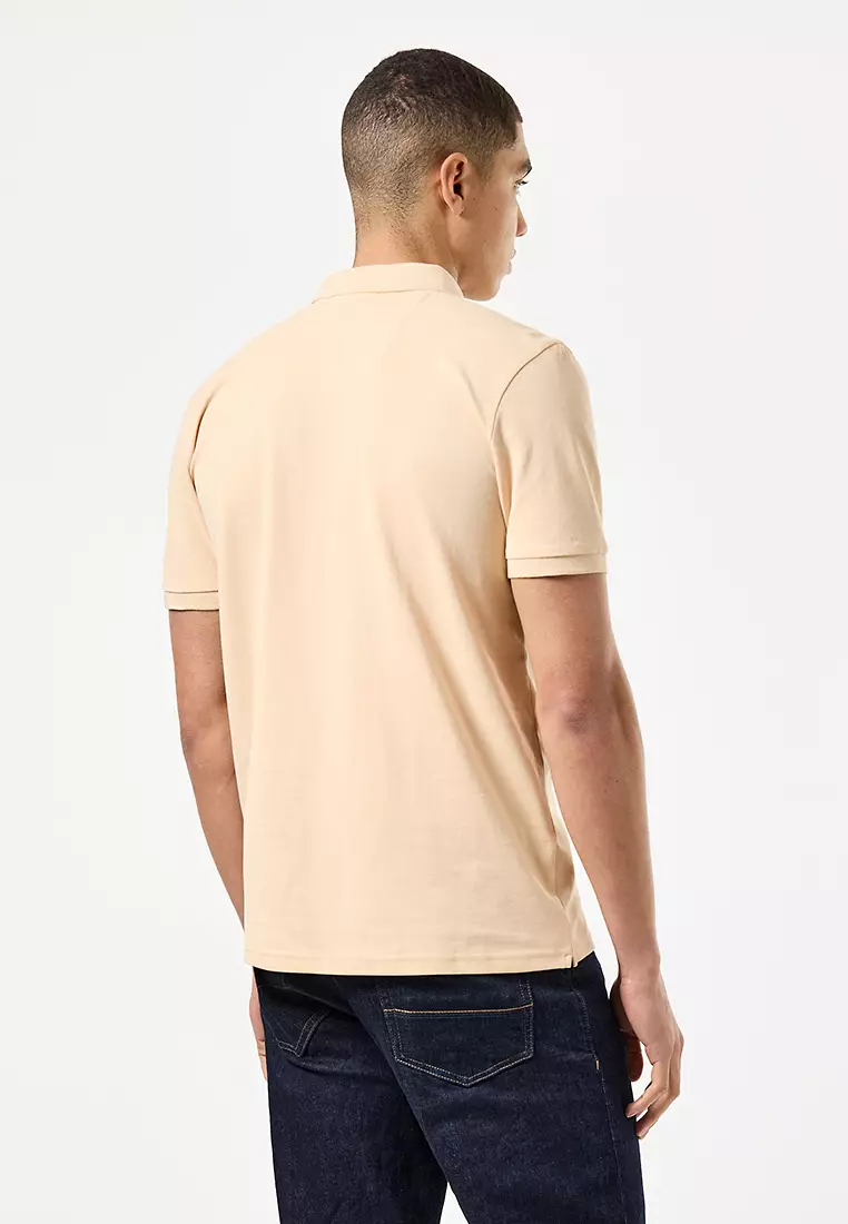 MENS DEEP CHAMPAGNE CANEIROS BADGE POLO