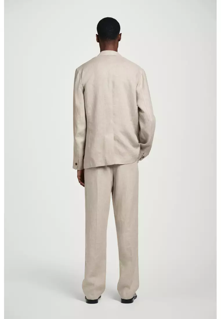 SINGLE-BREASTED LINEN BLAZER