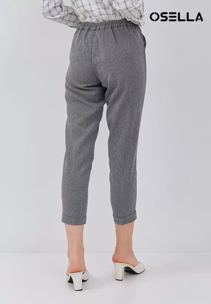 OSELLA ZOE CAPRI PANTS IN GREY