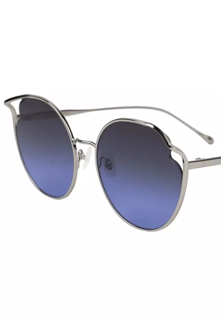 Cat (Navy) Luxury Designer Sunglasses from London for Women