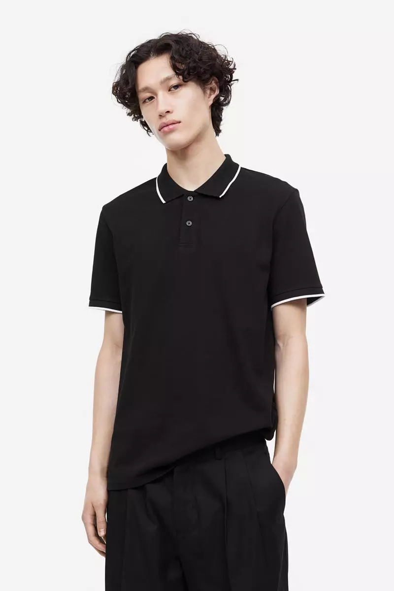 Buy H M Slim Fit Cotton polo shirt 2024 Online ZALORA Philippines