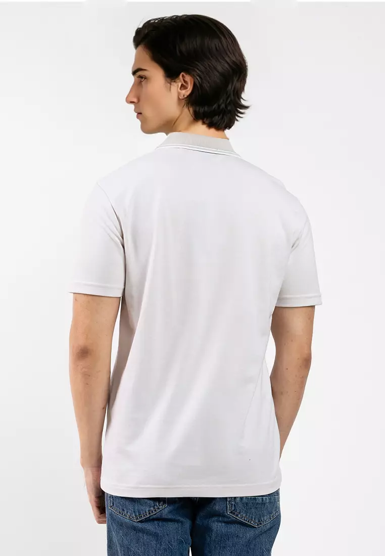 Oxford-Pique Polo Shirt  - BOSS Orange