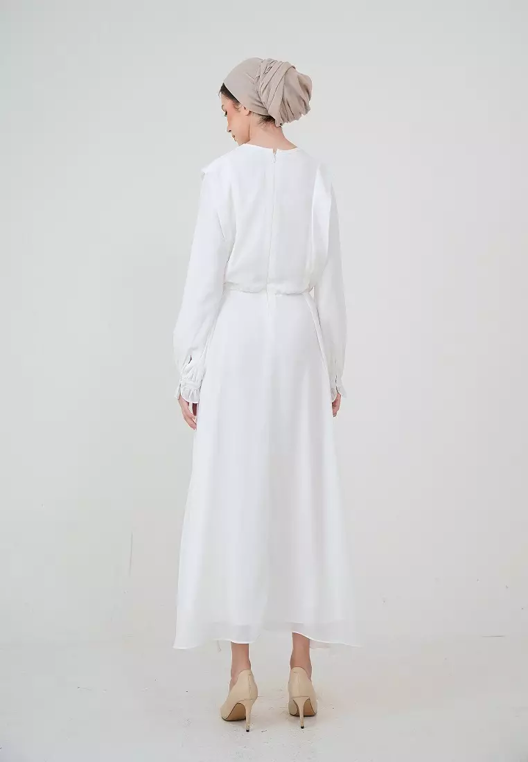 Arsyana Midi Dress White