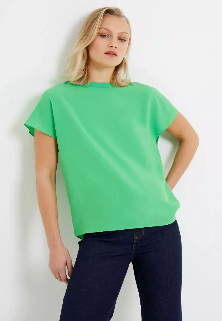 Buy French Connection CREPE LIGHT CREW NK TOP 2024 Online ZALORA