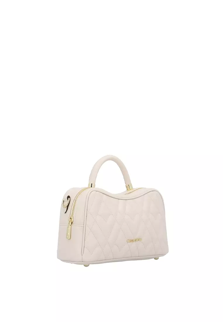 The Amora Top Handle Bag - Beige