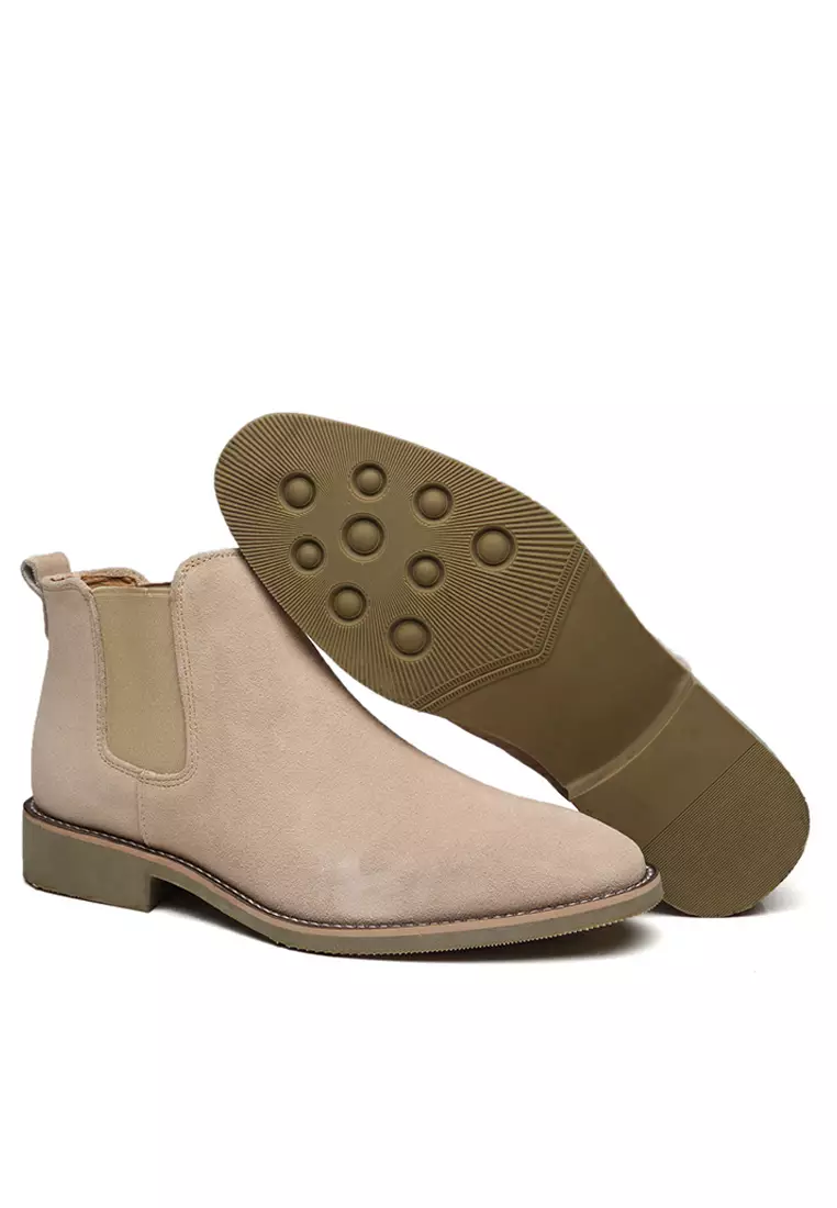 Cow Suede Vintage Elastic Boots MC126