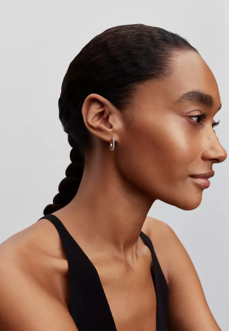 Pandora Sparkling Mini Hoop Earrings
