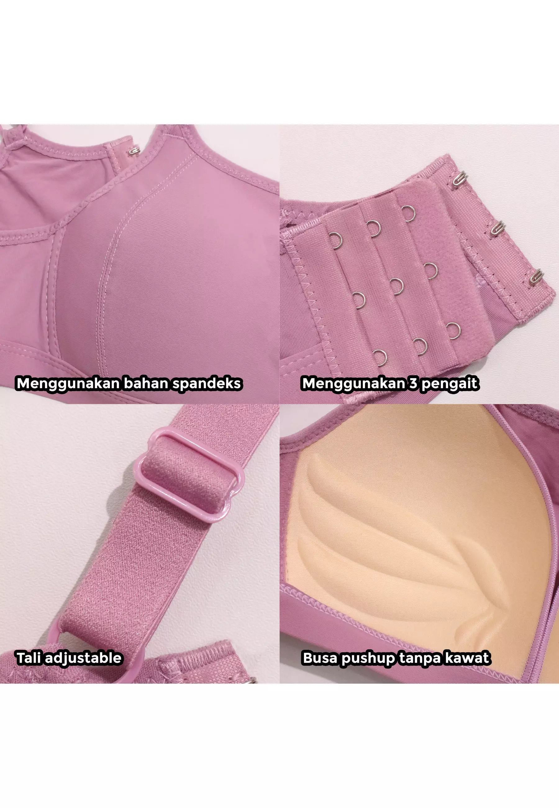 YouHave ( You’ve ) BH Bra Seamless Kemben PushUp Sport Bra Seamless Beha Be Ha Tanpa Kawat Busa Olahraga Yoga Gym Lari Running Sepeda Sedang Wanita 100226