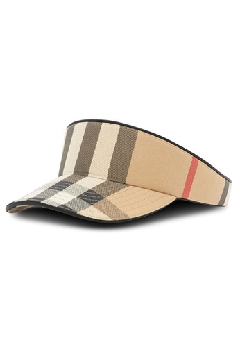 Burberry Burberry Check Cotton Visor Hat in Archive Beige 2023 | Buy  Burberry Online | ZALORA Hong Kong