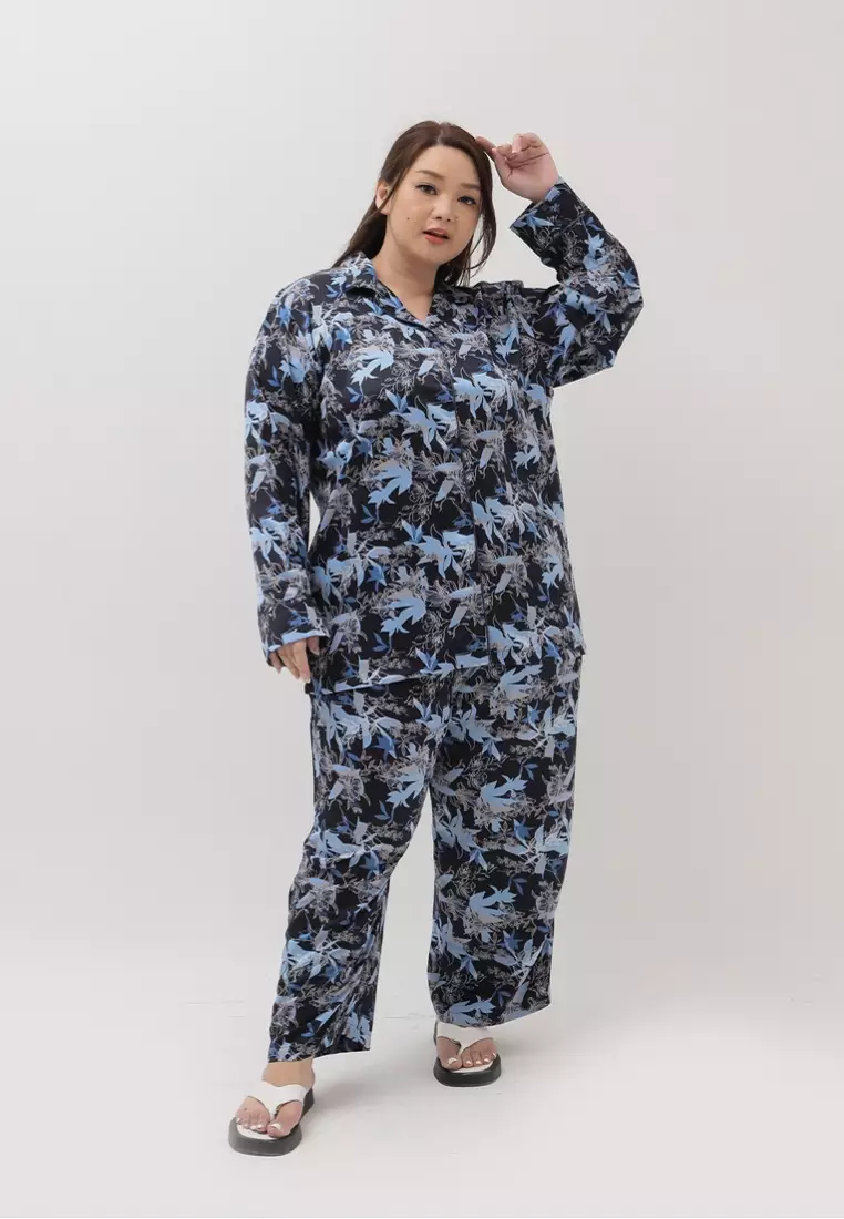 Plus Size Homewear Set Reya Navy