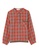 A-IN GIRLS grey and red Retro Checkered Long Sleeve Shirt 06CC1AA38967C4GS_4