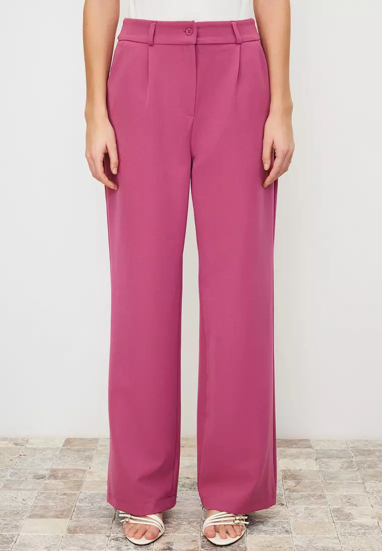 High Waist Pleated Trousers