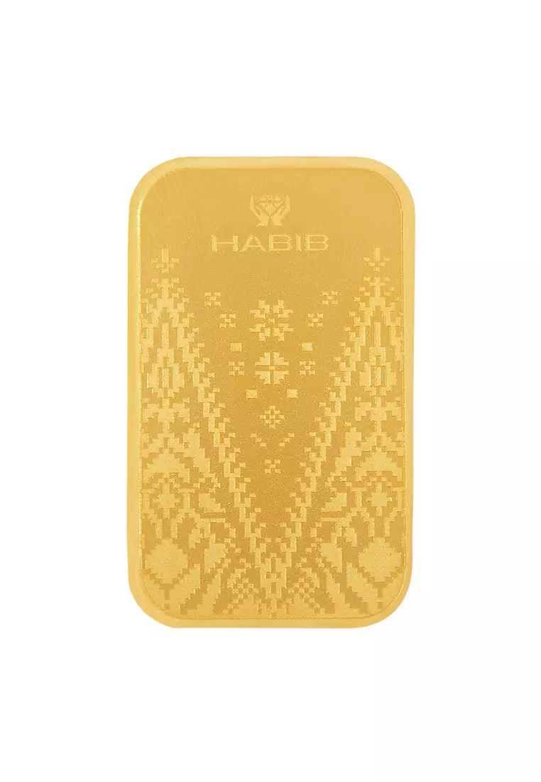 HABIB 2.5g 999.9 Gold Bar (Songket Collection)  - Manufactured by LBMA Goods Delivery Refiner