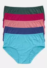 Jockey® 5pcs Ladies' Panties, Cotton Spandex