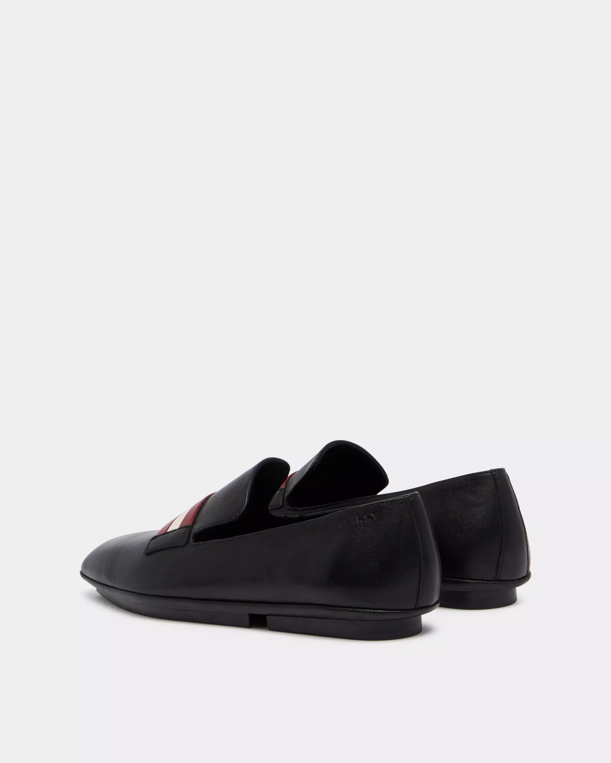 Caly O TSP Leather Flat Shoes - Black
