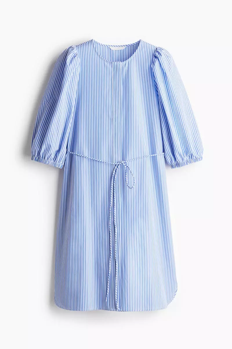Puff-sleeved dress